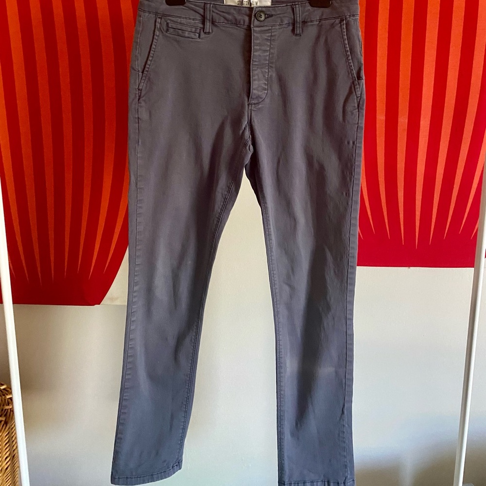 Topman Stretch Slim Blue Pants